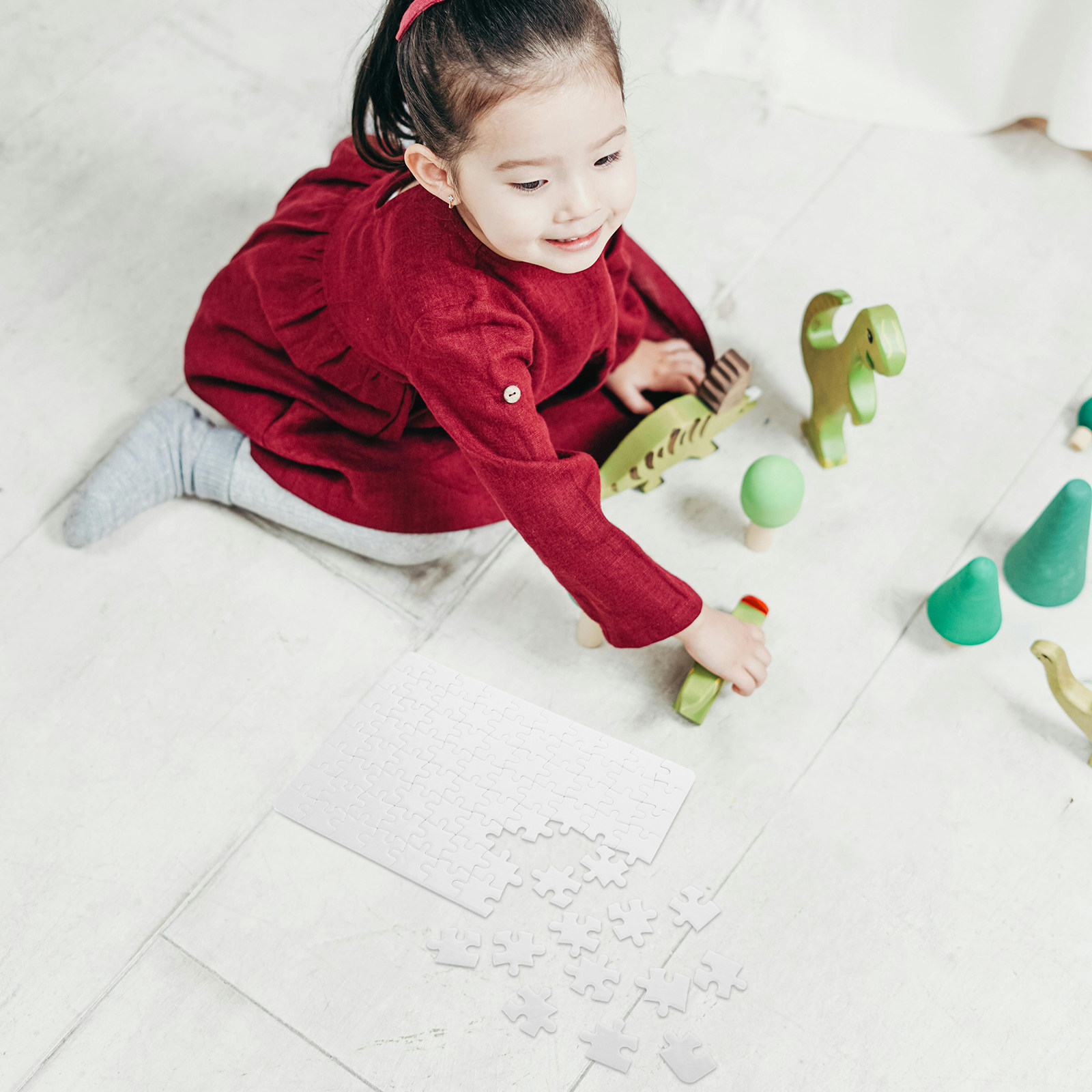 4 vellen witte puzzelborden, b - Puzzle Blank White recensie en prijs