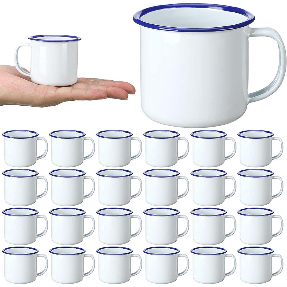 Mini Emaille Camping Koffiemok - Sublimation Mug White recensie en prijs